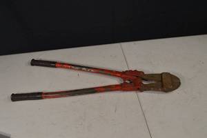 lot 161 image: Bolt Cutter - Heavy-Duty Long-Handle Red Industrial Cutter (Approx 30 in)