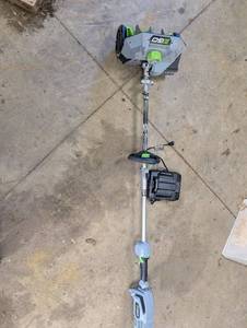 lot 77 image: EGO Power & PH1400 56V Power Head with Snow Thrower Attachment & Charger NO BATTERY