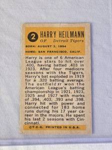 Harry Heilmann 1963 Bazooka #2 - Detroit Tigers Vintage Baseball Card