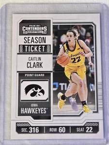 lot 6 image: Caitlin Clark Rookie 2024 Panini Caitlin Clark Collection #CC2 - Iowa Hawkeyes Basketball Card