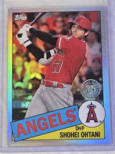 lot 14 image: Shohei Ohtani 2020 Topps Refractor B5TC-7 - Los Angeles Angels Baseball Card