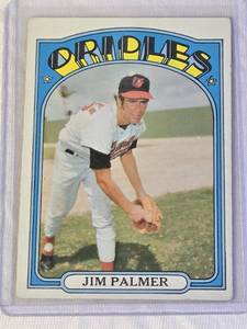 lot 20 image: Jim Palmer 1972 Topps #270 - Baltimore Orioles Vintage Baseball Card