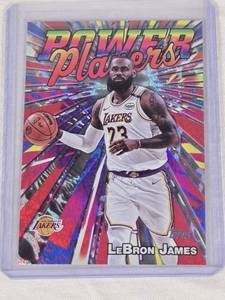 lot 66 image: LeBron James 2025 Topps Power Players Foil Insert PP-7 - Los Angeles Lakers Basketball Card