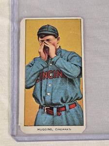 lot 70 image: Miller Huggins 1909 Sovereign Cigarettes T206 - Cincinnati Reds Vintage Baseball Card