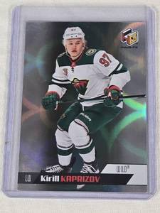lot 80 image: Kirill Kaprizov Rookie 2020-21 Upper Deck HoloGrFX HC-1 #97 - Minnesota Wild Hockey Card