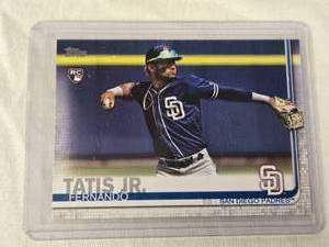 lot 126 image: Fernando Tatis Jr. Rookie 2019 Topps #410 - San Diego Padres Baseball Card