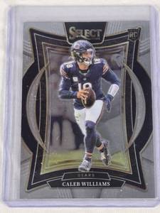 lot 155 image: Caleb Williams Rookie 2024 Panini Select RC #25 - Chicago Bears Football Card