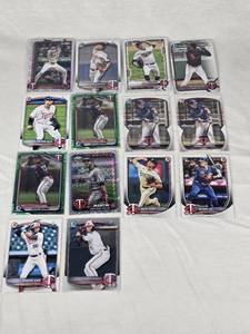 lot 157 image: Lot of 14 Minnesota Twins Baseball Cards Rookies and Prospects Featuring Dashawn Keirsey, Andrew Morris, and Bryan Acuna