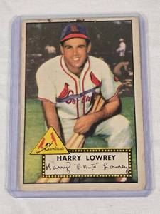 lot 181 image: Harry Lowrey 1952 Topps #111 - St. Louis Cardinals Vintage Baseball Card