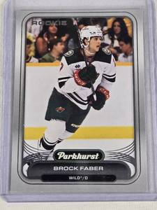 lot 230 image: Brock Faber Rookie 2023-24 Parkhurst #150 - Minnesota Wild Hockey Card