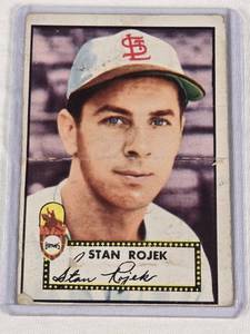 lot 235 image: Stan Rojek 1952 Topps #163 - St. Louis Browns Vintage Baseball Card