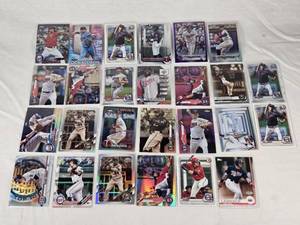 lot 243 image: Lot of Minnesota Twins Baseball Cards Featuring Players like Josh Donaldson, Jose Berrios, and Eddie Rosario with Special Features such as Rookie, Inserts, Refractors and Chrome Cards
