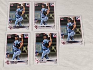lot 260 image: Lot of 5 Joe Ryan Rookie Baseball Cards British Edition
