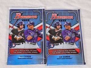 lot 279 image: Lot of 2 2022 Bowman Baseball Card Packs