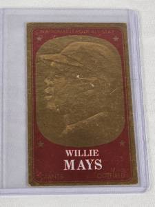lot 317 image: Willie Mays 1969 Topps #27 - San Francisco Giants Vintage Baseball Card