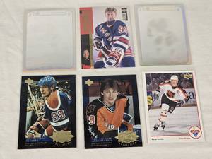 lot 325 image: Lot of 6 Wayne Gretzky Hockey Cards Including Upper Deck and Hockey Superstars Holo