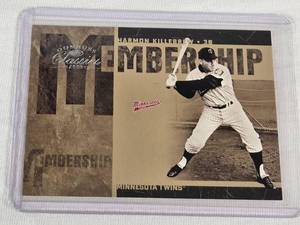 lot 333 image: Harmon Killebrew 2005 Donruss Classics Membership #MS-18 and Numbered 1351000 - Minnesota Twins Baseball Card