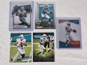 lot 350 image: Lot of 5 Tua Tagovailoa Rookie Cards