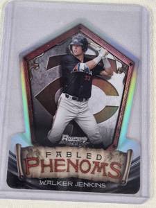 lot 364 image: Walker Jenkins Rookie 2024 Topps Bowmans Best Fabled Phenoms Die-Cut Refractor #FP-3 - Minnesota Twins Baseball Card
