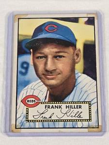 lot 389 image: Frank Hiller 1952 Topps #156 - Cincinnati Reds Vintage Baseball Card