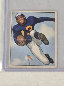 lot 399 image: Paul Younger 1950 Bowman #15 - Los Angeles Rams Vintage Football Card
