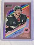 Jared Spurgeon 2023-24 O-Pee-Chee Platinum Red Rainbow Refractor On Card Auto #46 - Minnesota Wild Hockey Card
