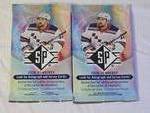 Lot of 2 Unopened 2020-21 Upper Deck SP Hockey Card Packs