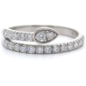 lot 36 image: NEW 0.54 Carat Diamond Serpent Coiled Ring VIDEO