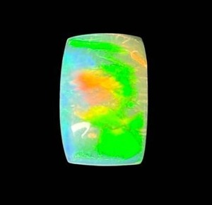 lot 21B image: 2.32 Carat Natural Welo Opal (Rectangular Cabochon) Retail $232