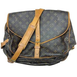 lot 11B image: Louis Vuitton Monogram Canvas Saumur Messenger Bag Pre-Owned Retail $1,800