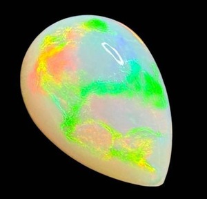 lot 11G image: Huge 44.89 Carat Natural Welo Opal (Pear Cabochon) Retail $4,489 VIDEO