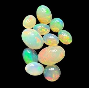 lot 35D image: 10.04 Carats Natural Welo Opal Cabochon Lot VIDEO