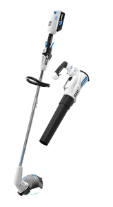 lot 34 image: HART 40V 12 String Trimmer & Blower Combo Kit (1) 4AH Battery (1) Charger (Missing Hardware)