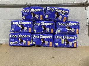 lot 207 image: LOT OF 8 up&up Dog Diapers Size X-Small 10 To 12 Waist Up To 10 Lb.