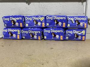 lot 210 image: LOT OF 8 up&up Dog Diapers Size X-Small 10 To 12 Waist Up To 10 Lb.