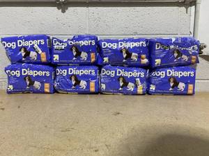 lot 218 image: LOT OF 8 up&up Dog Diapers Size X-Small 10 To 12 Waist Up To 10 Lb.