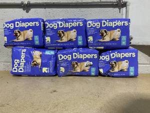 lot 222 image: LOT OF 6 up&up Dog Diapers Size Small 12 To 19 Waist From 10-35 Lb.