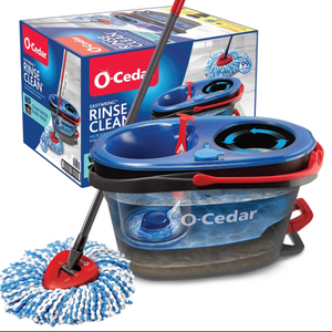 lot 245 image: O-Cedar RinseClean Spin Mop & Bucket System