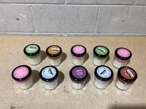 lot 132 image: LOT OF 10 Mrs. Meyers Clean Day Soy Candles (Variety Scents)