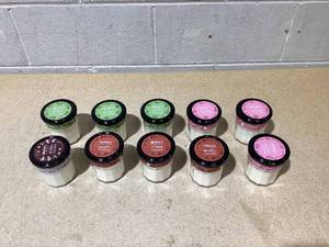 lot 142 image: LOT OF 10 Mrs. Meyers Clean Day Soy Candles (Variety Scents)