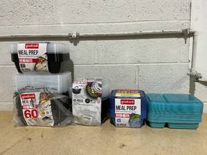 lot 242 image: LOT OF 5 Goodcook Meal Prep Containers (20, 40, & 60 Sets)