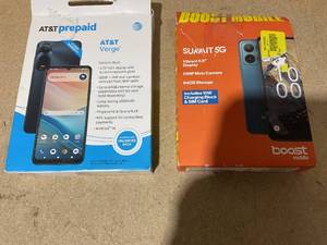 lot 122 image: LOT OF 2 Prepaid Phones Unchecked. Unknown Functionality.&nbsp