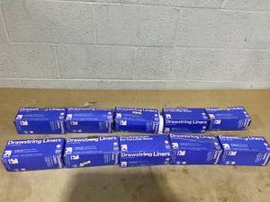 lot 327 image: LOT OF 10 up&up Drawstring Liners For Cat Litter Boxes Size L 30x18 in