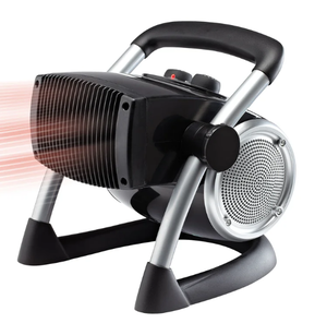 lot 189 image: Lasko 1500W Electric Pivoting Utility Ceramic Space Heater with Thermostat, 5919, Black