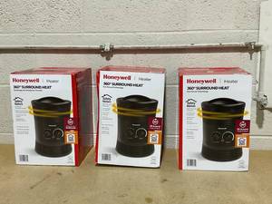 lot 269 image: LOT OF 3 Honeywell 360 Surround Heaters
