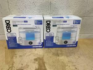 lot 458 image: LOT OF 2 DREO Smart Ultrasonic Cool Mist Humidifier, Nightlight, Top Fill for Large Room - 1gal
