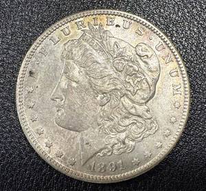 lot 6KC image: 1891-S Morgan Silver Dollar