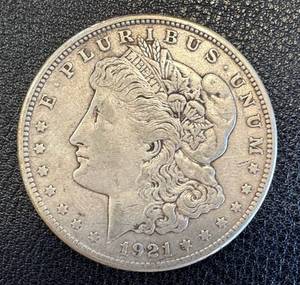 lot 28RB image: Morgan Silver Dollar 1921-S San Francisco Mint