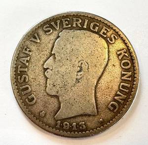 lot 35RB image: Swedish 2 Knonor, 1913-W