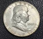 Benjamin Franklin 1949 Silver Half Dollar